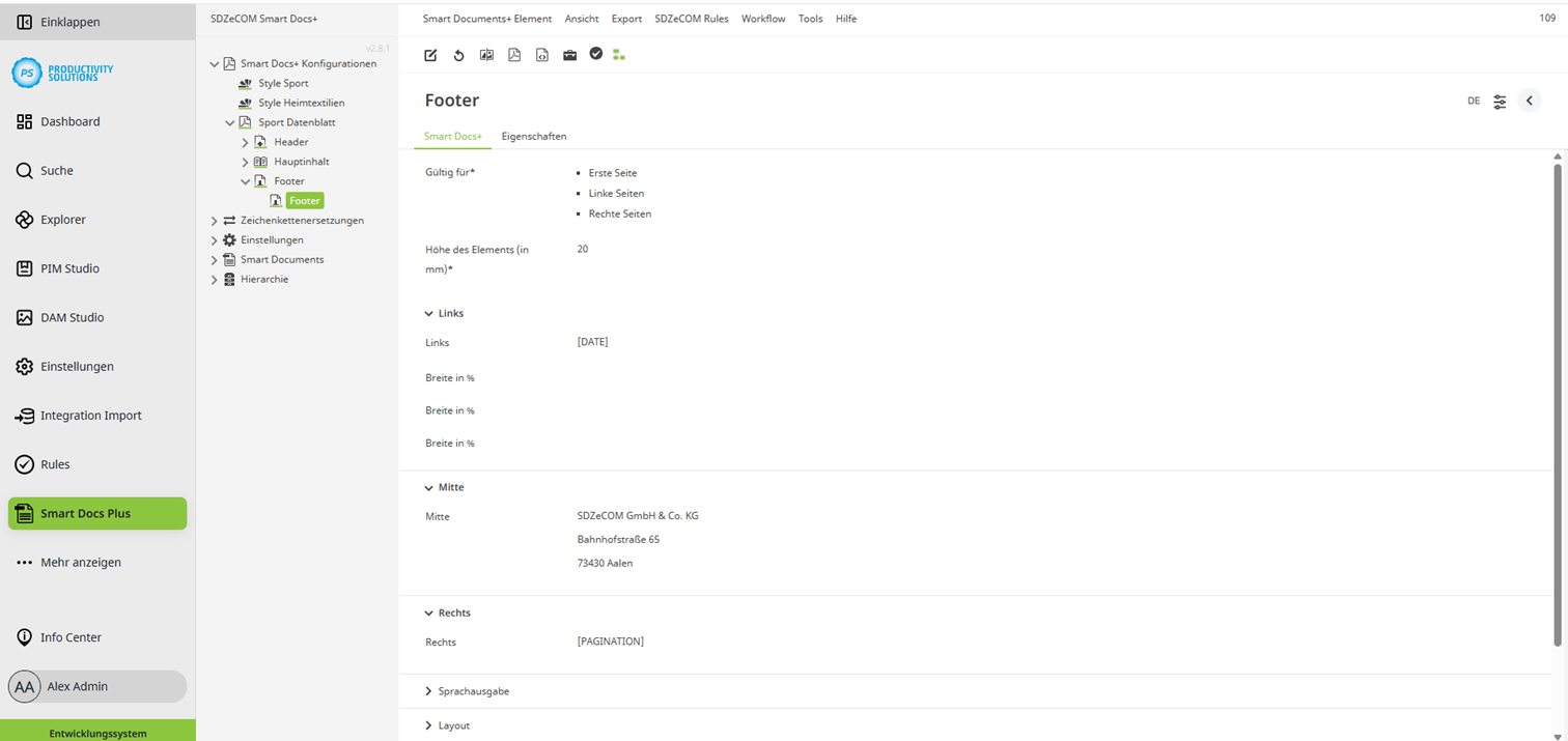 Screenshots_Smart_Docs_Plus_Konfigurationsmoeglichkeiten_Fußzeile_DE.png