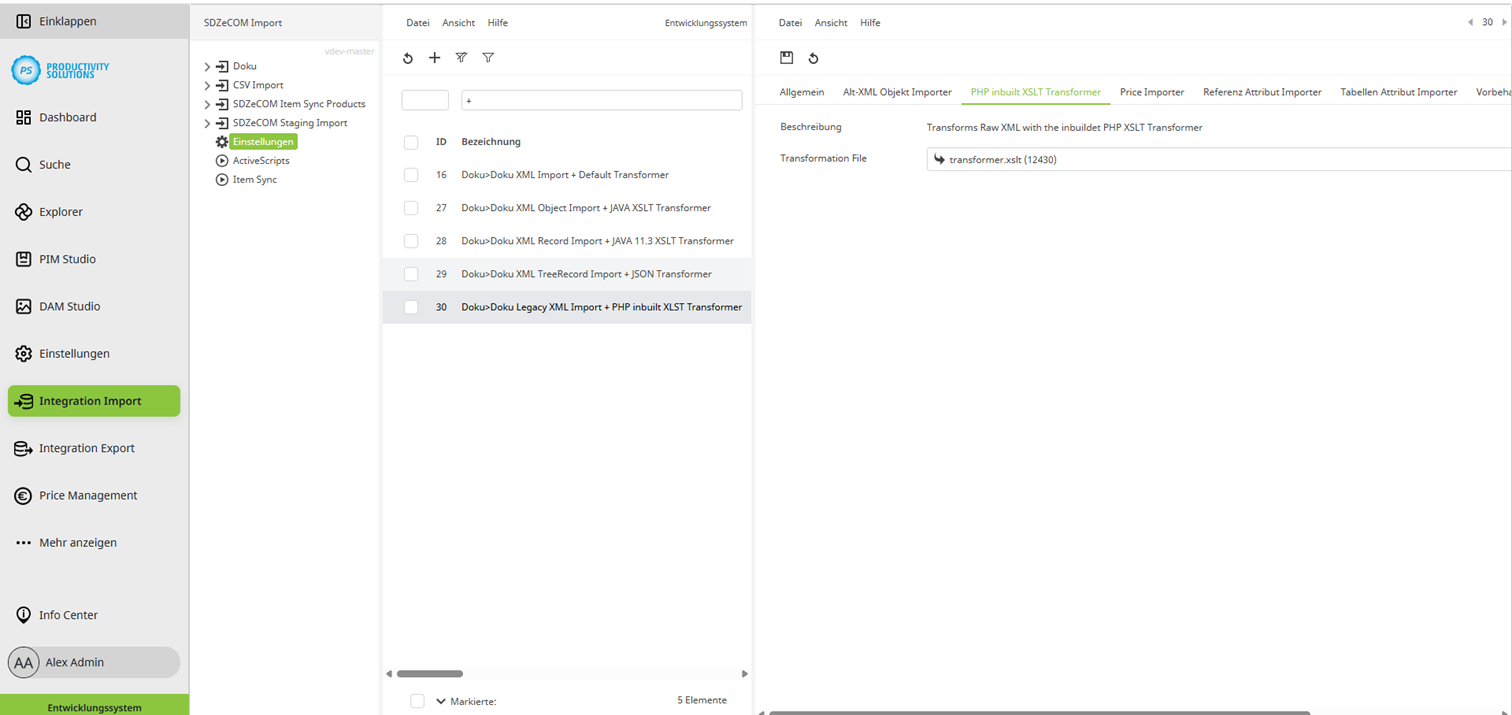 Screenshots_Integration_Importe_Transformations-Plug-ins_PHP_XSLT_DE.PNG
