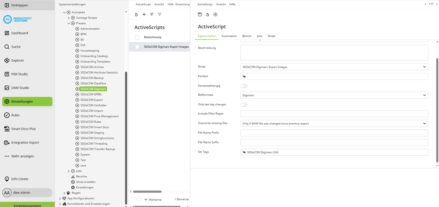 Screenshots_Digimarc_Connector_Active_Script_DE.PNG